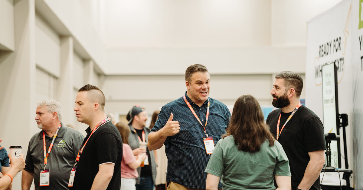 Ministry leaders sharing an encouraging conversation together